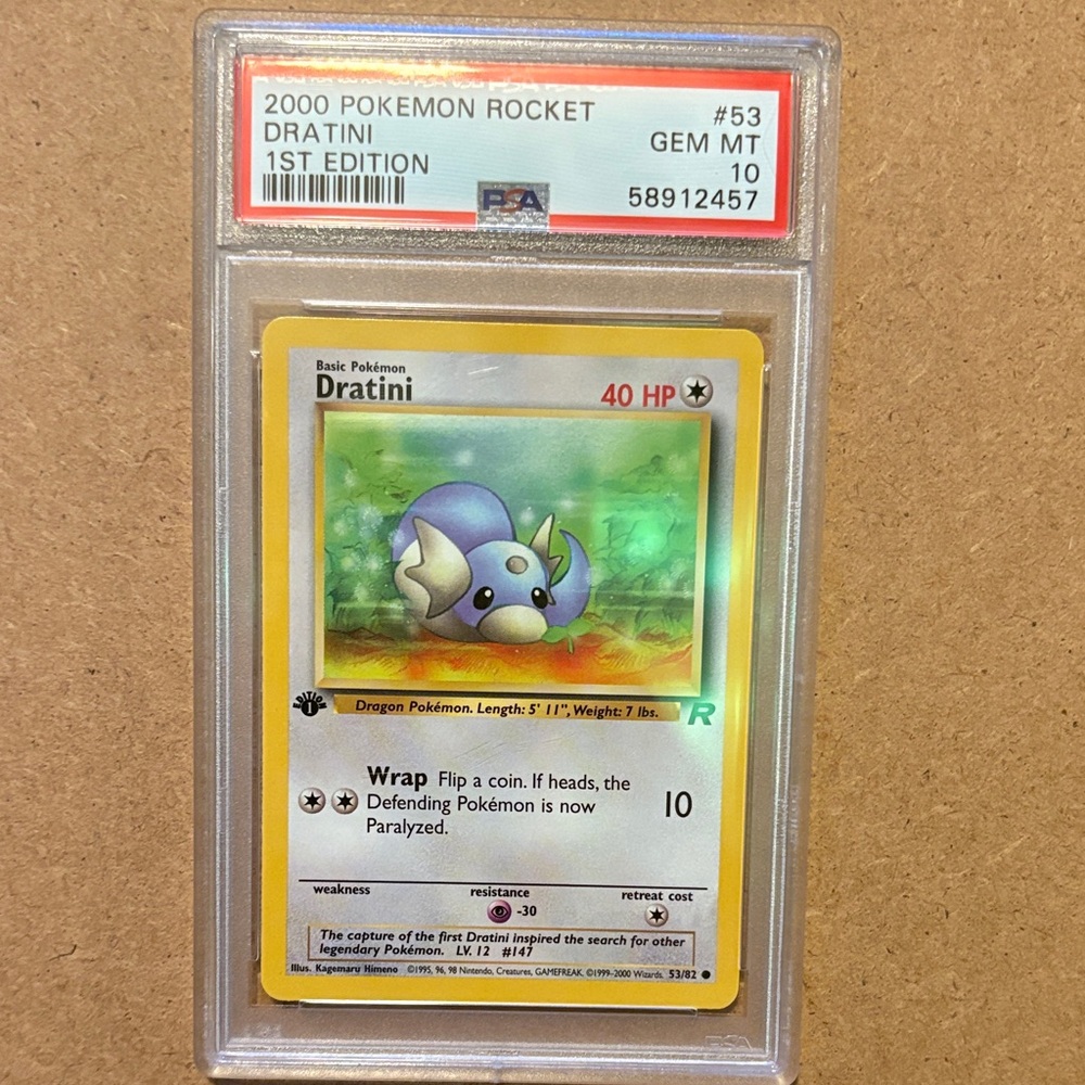1st Edition 2000 Pokemon Rocket Dratini #53 PSA 10 Gem Mint